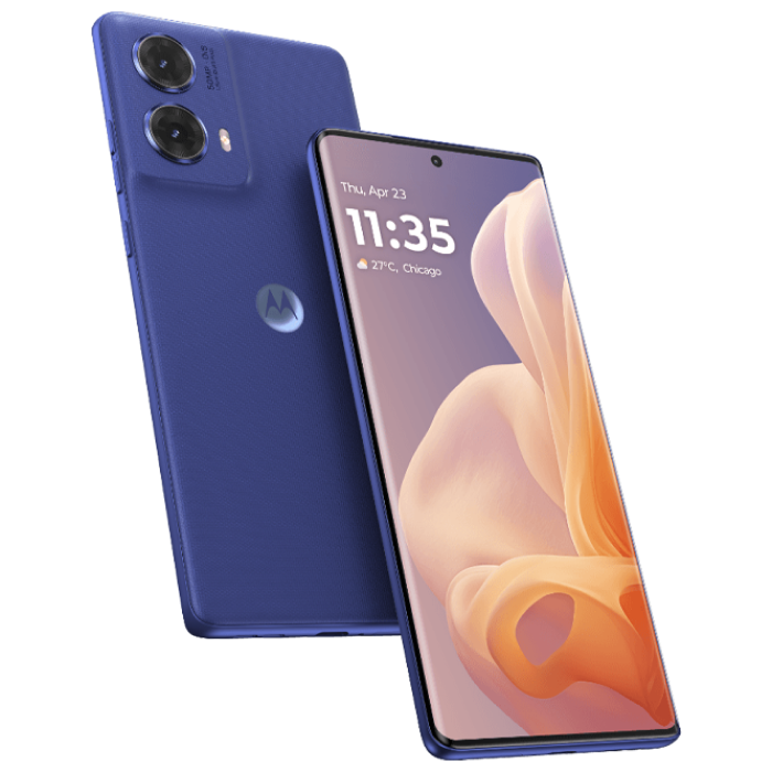 Motorola G85 12/256ГБ Cobalt Blue Diagonala ecranului: 6,67 ", Rezolutia ecranului: 2400x1080, Max. Rezoluția camerei: 50 MP, Cameră frontală: 32 MP, Capacitate acumulator: 5000 mAh, Chipset: Qualcomm SM6375 Snapdragon 6s Gen 3, Platformă software: Android, [2]
