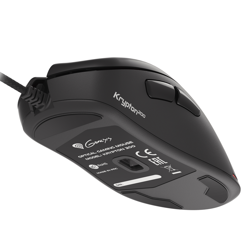 Genesis Mouse Krypton 200, 6400 DPI, RGB Illuminated, Silent, With Software, Black [3]