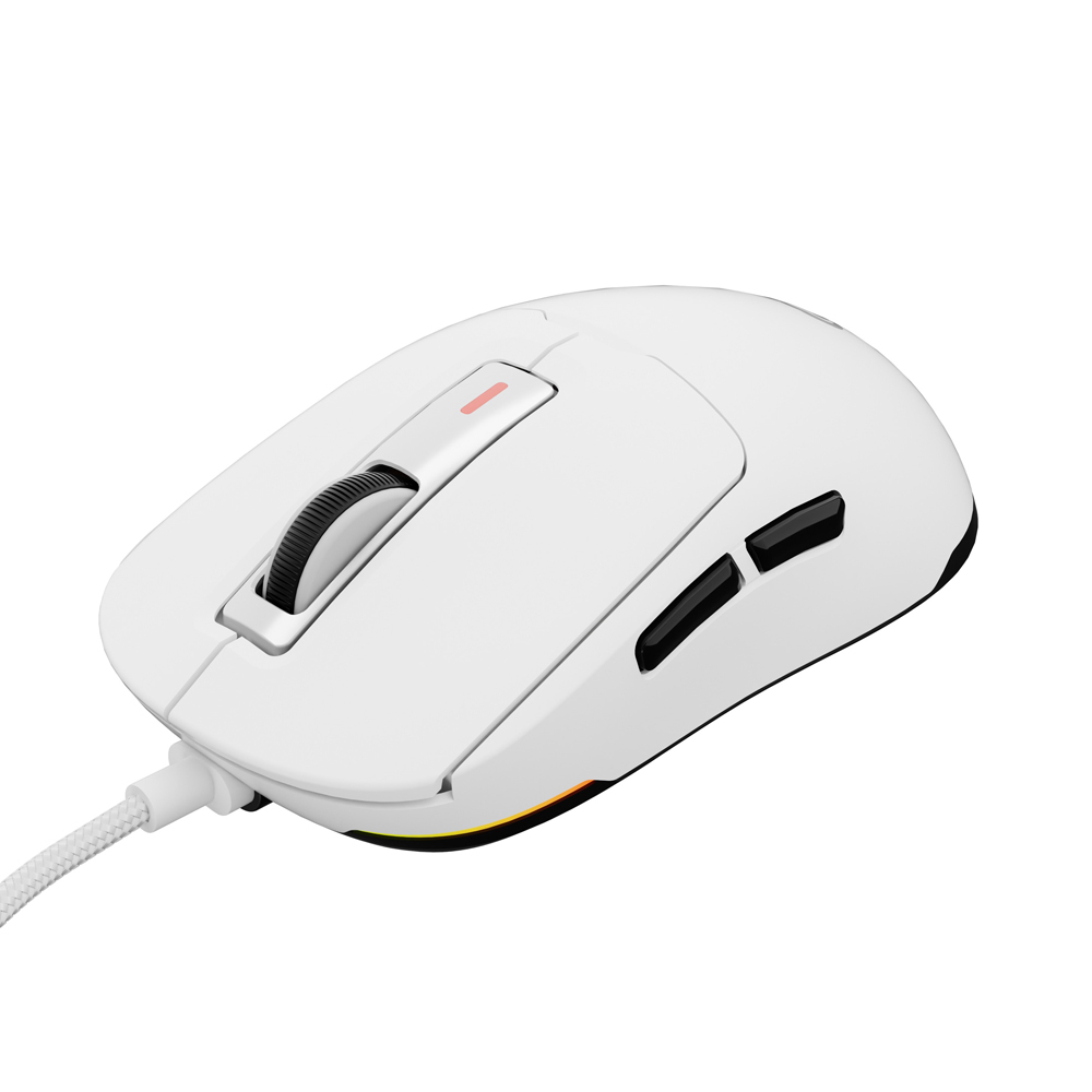 Геймерская мышь Genesis Krypton 660 с разрешением 12000DPI, подсветкой RGB и белым цветом, в комплекте с программным обеспечением. [3]