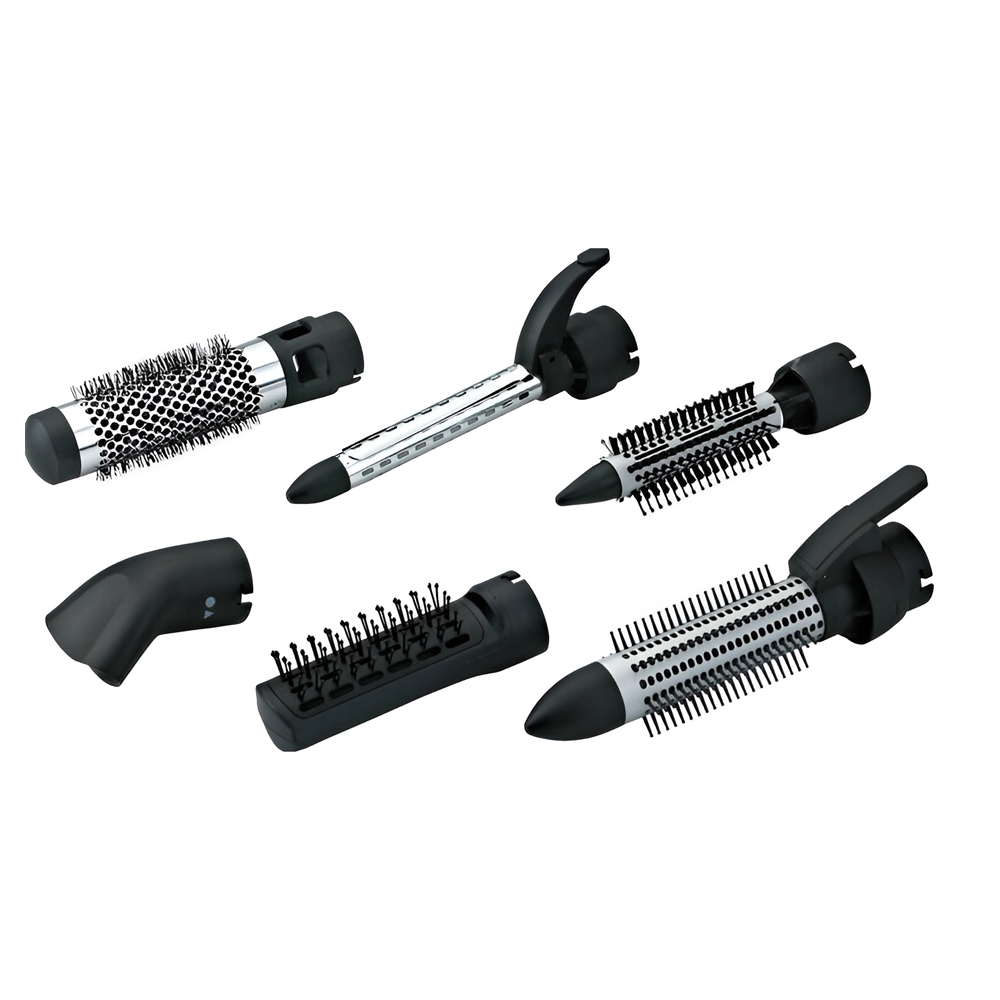 BROCK Hot Air Brush set with 6 tips HS 9006 RD, 1000W, Red [2]
