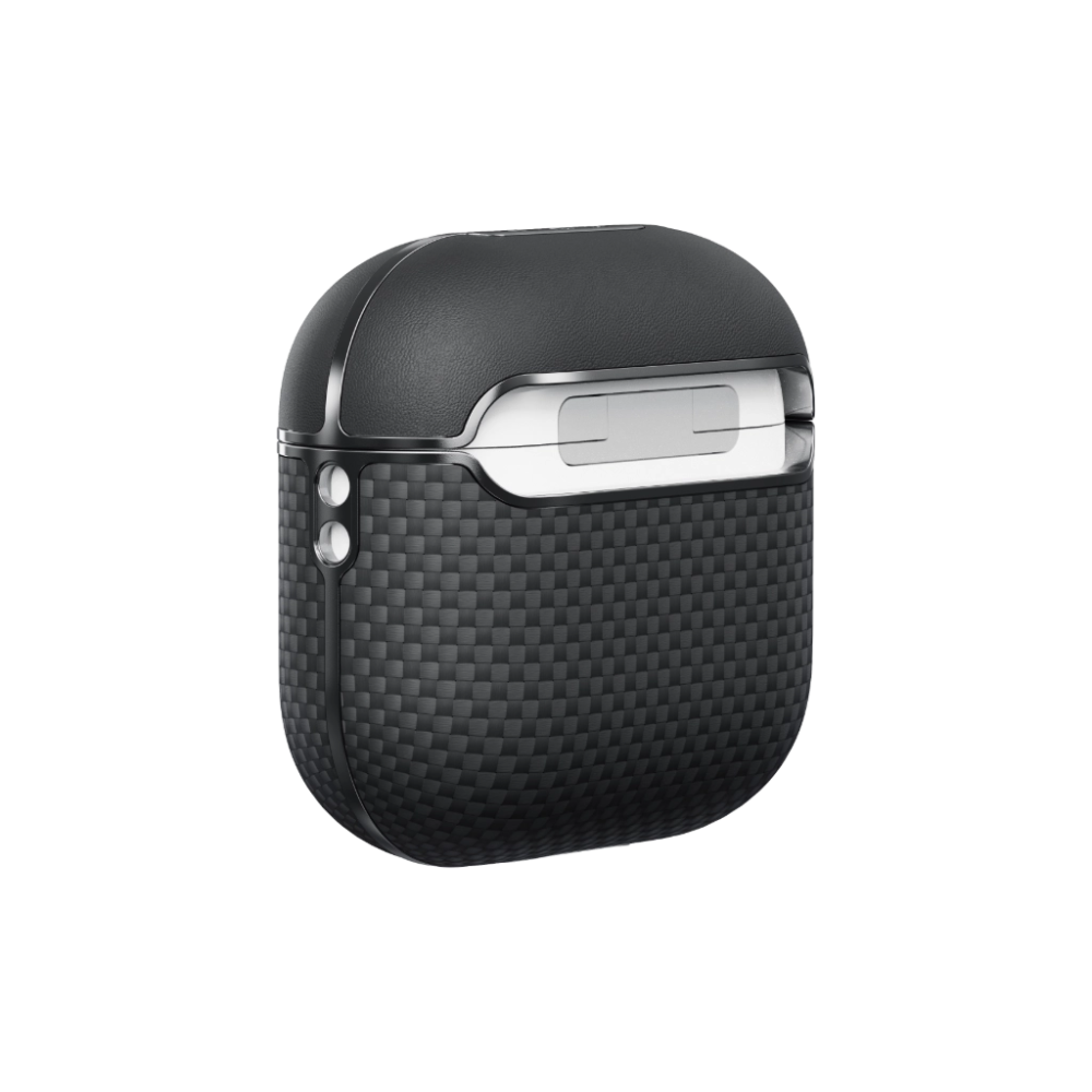 Pitaka Aramid Fiber Case for AirPods 4 Black/Gray [3]