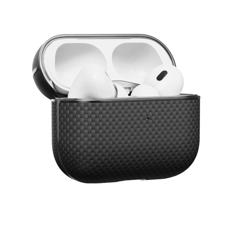 Pitaka Aramid Fiber Case for AirPods Pro 2 Black/Gray [1]
