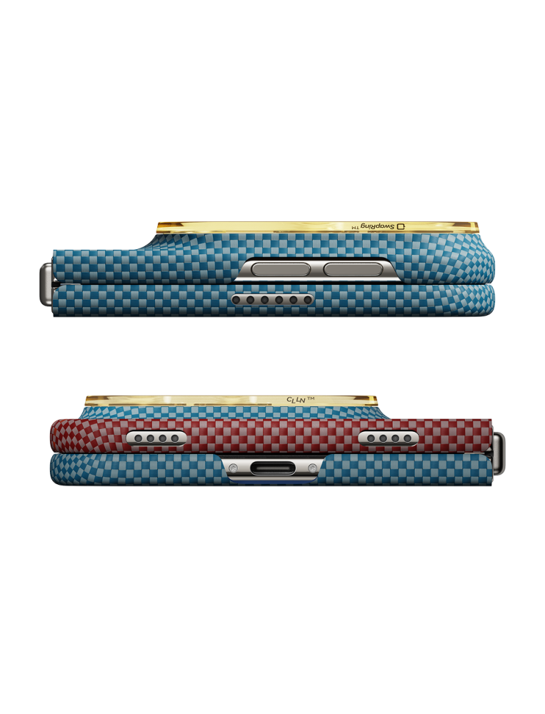 Pitaka Edge Case for iPhone 18 Fold Full Set (Back Cover with Axis & Front Cover) Sunset 2.0 [6]