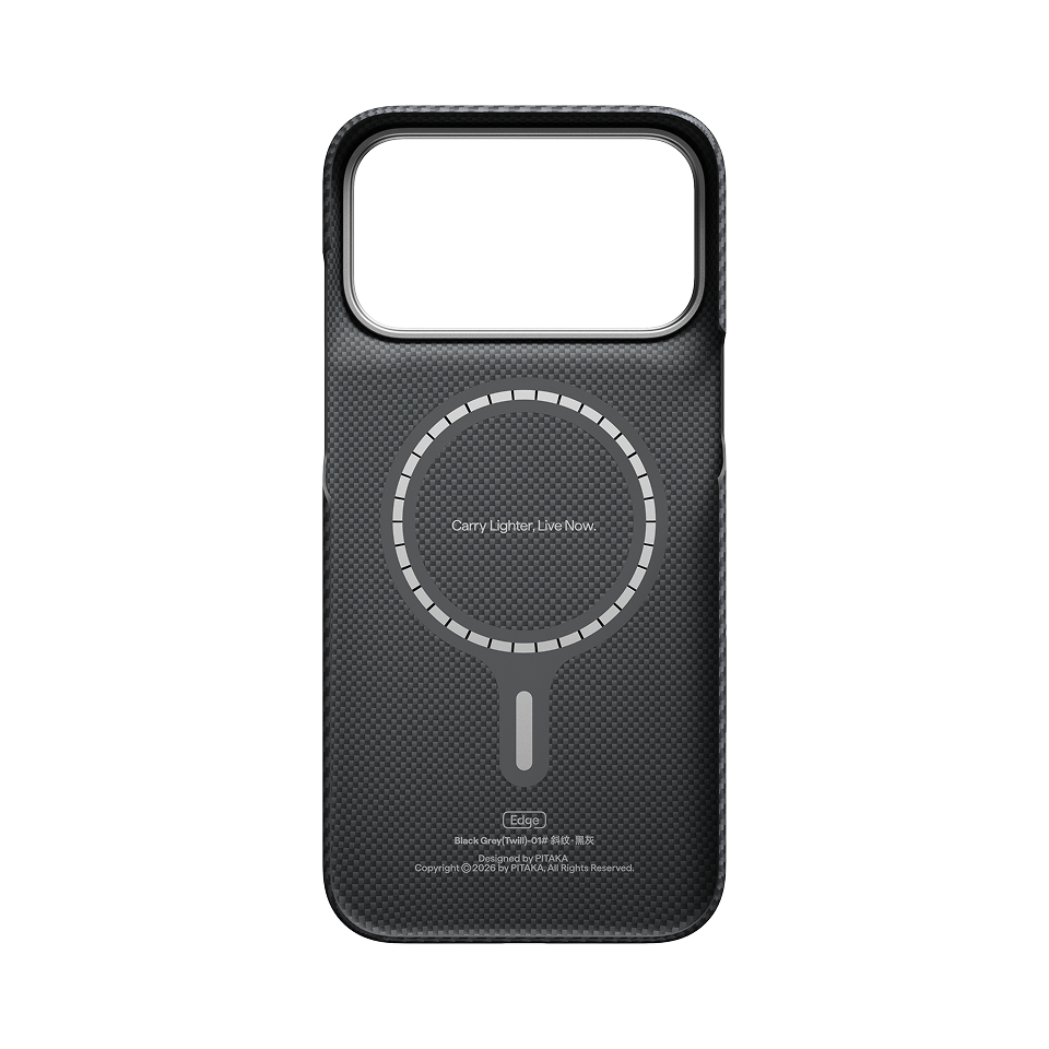 Pitaka Edge Case for iPhone 18 Pro Black Grey [2]