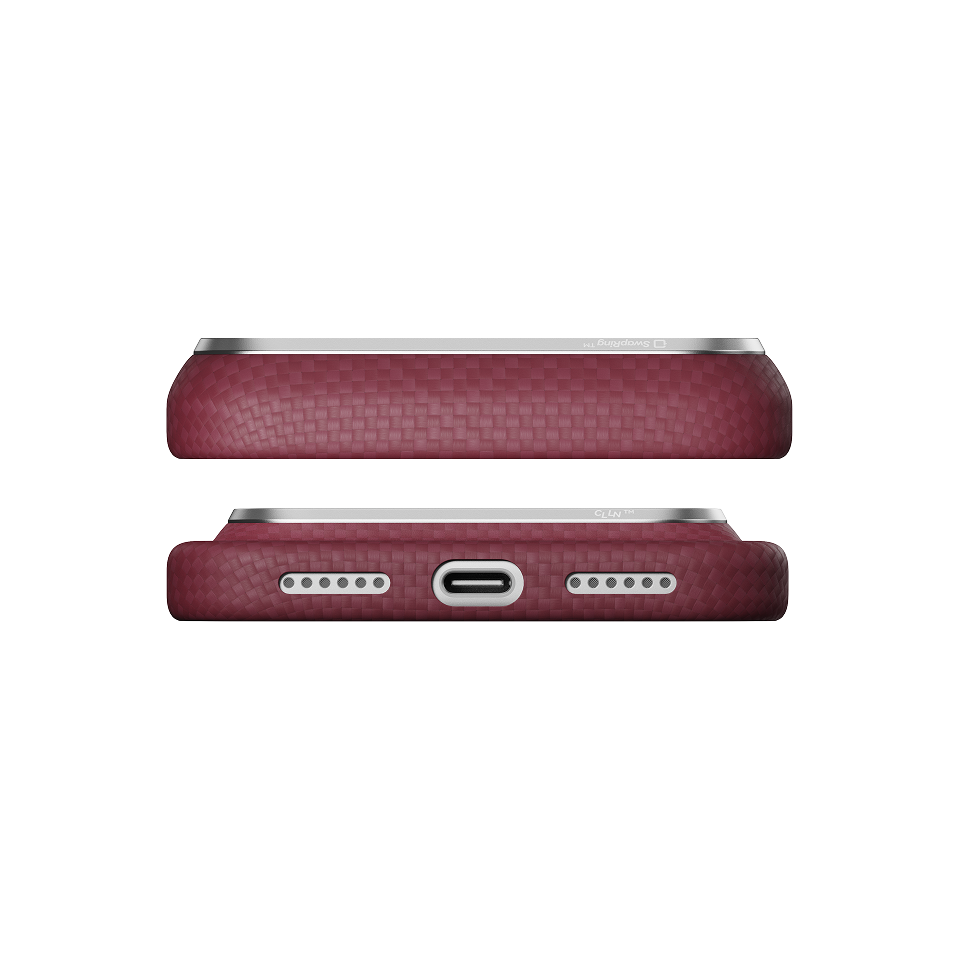 Pitaka Edge Case for iPhone 18 Pro Burgundy [5]