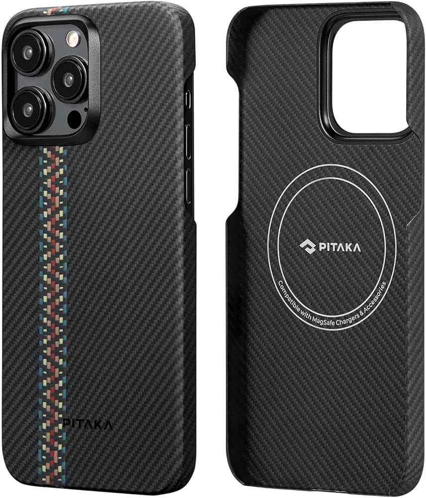 Husa PITAKA Fusion Weaving MagEZ 4 Rhapsody 600D pentru iPhone15 Pro Max [1]