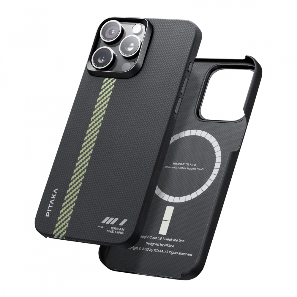 Чехол PITAKA MagEZ 4 Break The Line для iPhone15 Pro Max [1]