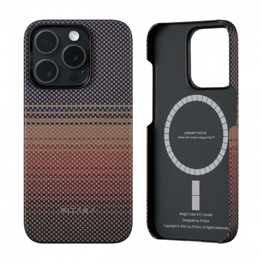 Чехол PITAKA MagEZ 4 Sunset для iPhone15 Pro Max [1]