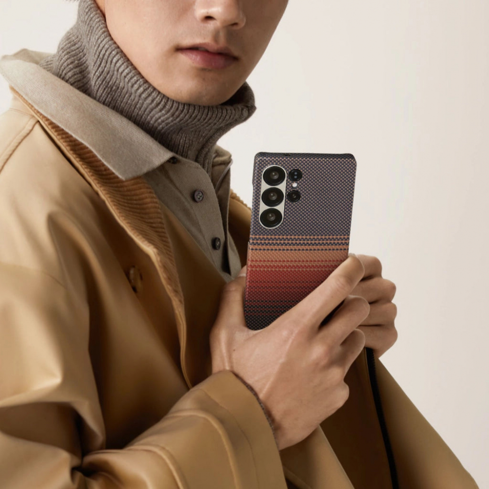 Чехол Pitaka Tactile Woven для Samsung S25 Ultra Moonrise [5]