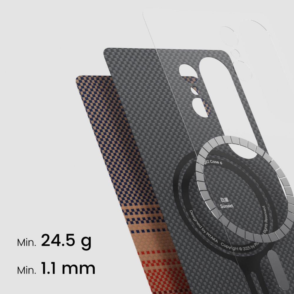 Husa Pitaka Tactile Woven pentru Samsung S25 Sunset [4]