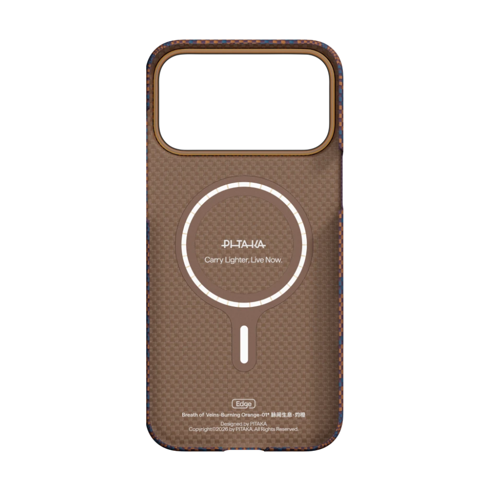 Pitaka Ultra-Slim Case for  iPhone 17 Pro Burning Orange [4]