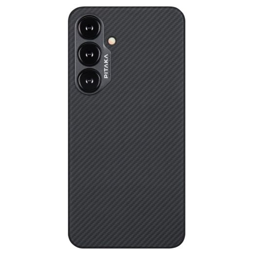 Чехол Pitaka Ultra-Slim для Samsung S25 Black/Grey [1]