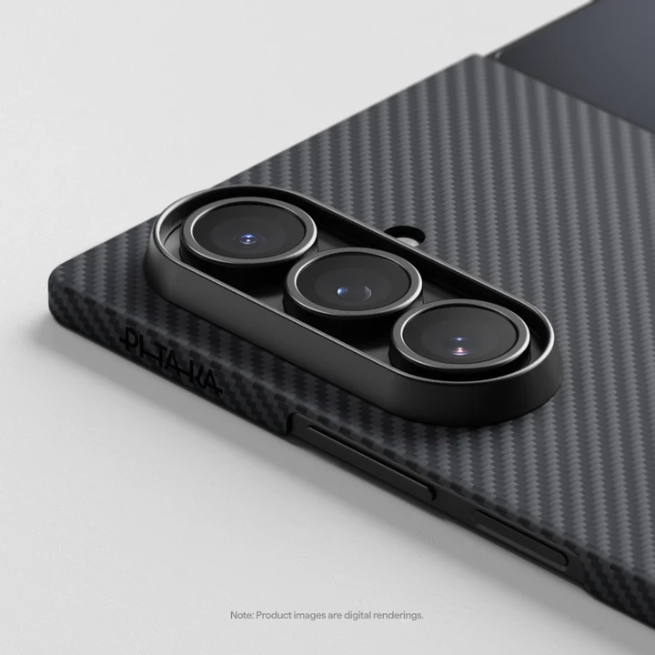 Pitaka Ultra-Slim Case Samsung Galaxy Z Fold 7 Black/Grey [5]