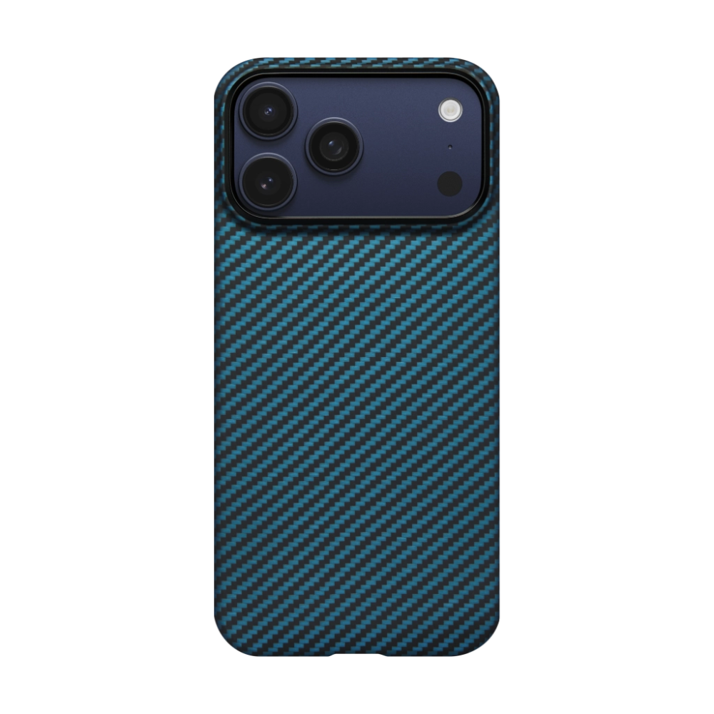 Pitaka Ultra-Slim Case (With PitaTap) for iPhone 17 Pro Black/Blue [2]