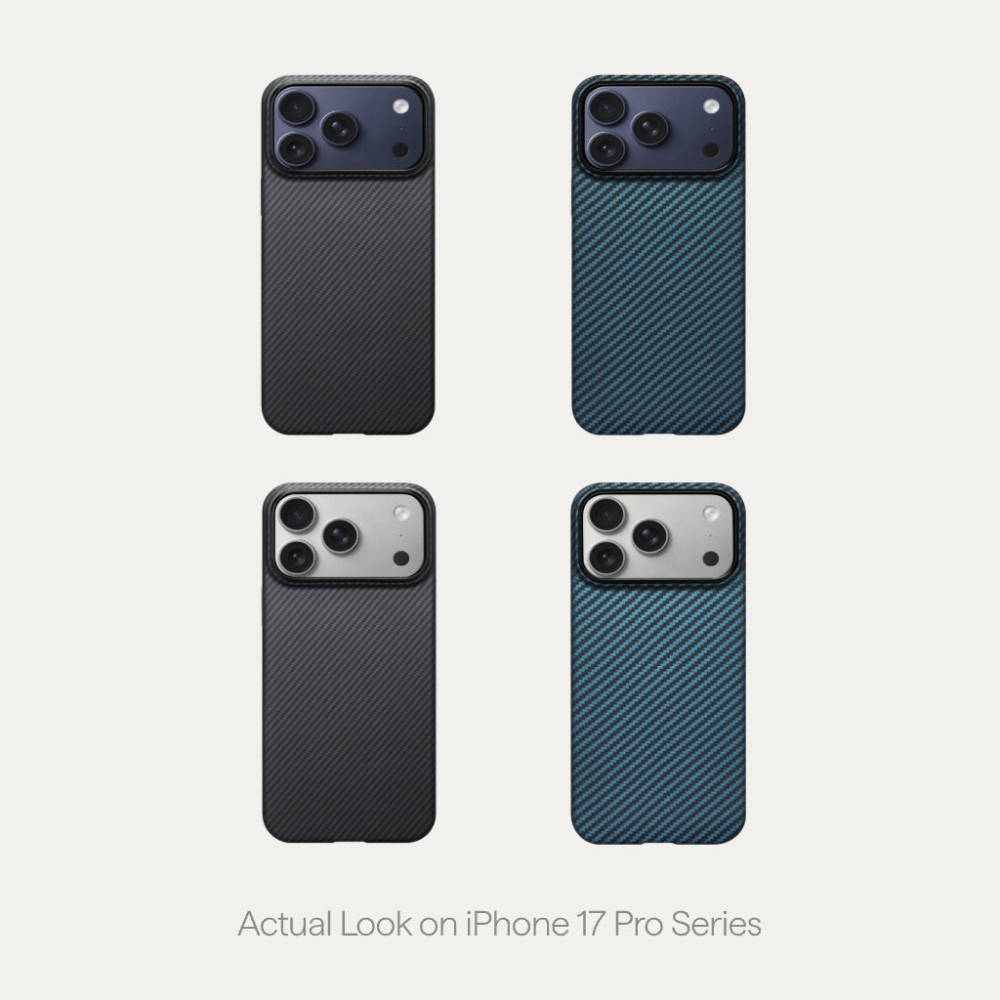Pitaka Ultra-Slim Case (With PitaTap) for iPhone 17 Pro Max Black/Grey [6]