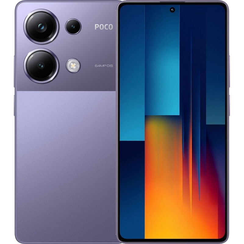 Telefon Poco M6 Pro 8/256GB EU Purple Diagonala ecranului: 6,67 ", Rezolutia ecranului: 2400x1080, Max. Rezoluția camerei: 64 MP, Cameră frontală: 16 MP, Capacitate acumulator: 5000 mAh, Chipset: Mediatek Helio G99 Ultra, Platformă software: Android, Grad de protecție: IP54, [6]