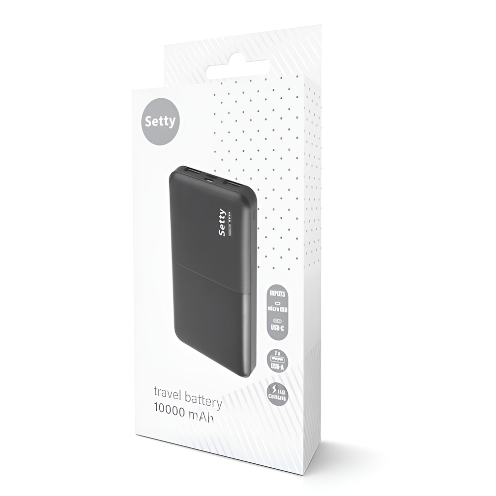 Setty Power Bank 10000mAh 10W SPB-10, Черный [2]