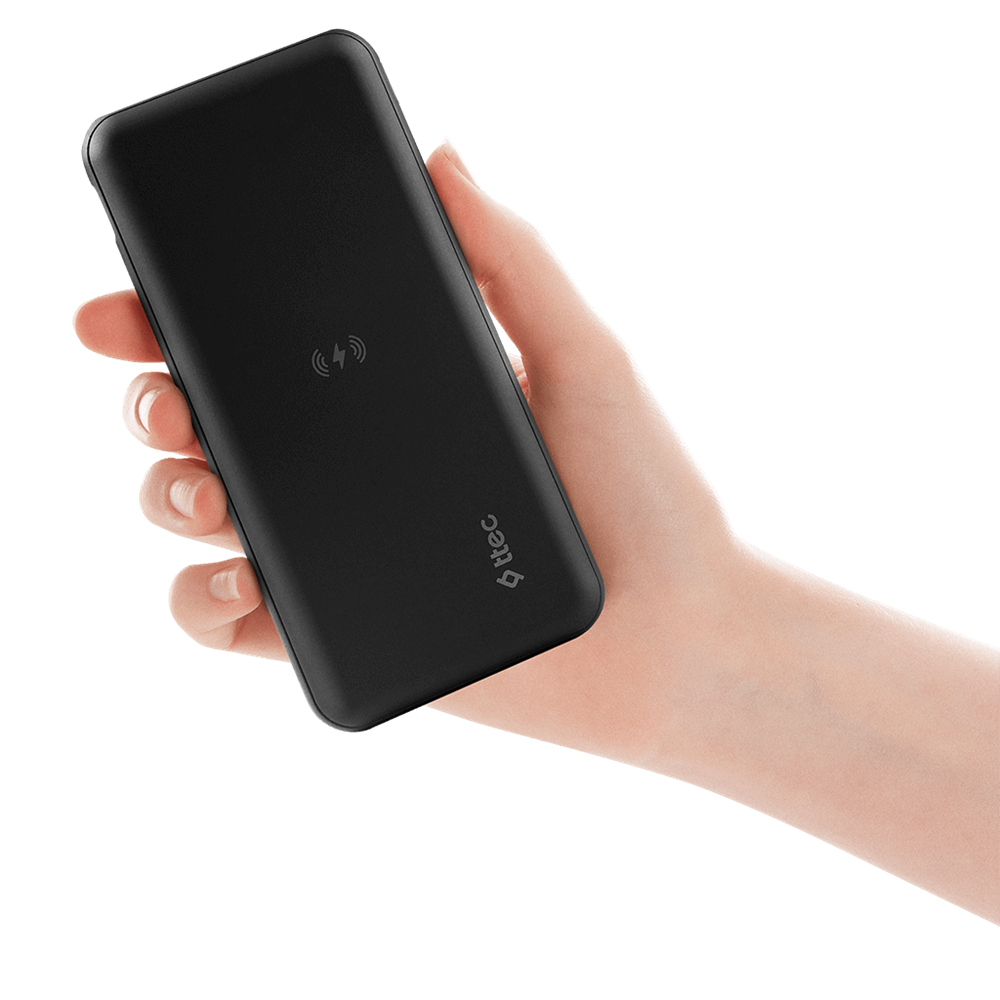 ttec Powerbank 10.000mAh Slim Pro W Wireless, Black [3]