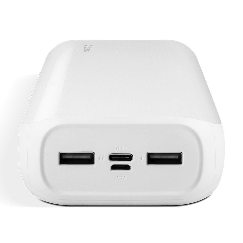 Портативное зарядное устройство ttec Powerbank 30.000 mAh ReCharger Ultra, белого цвета. [3]