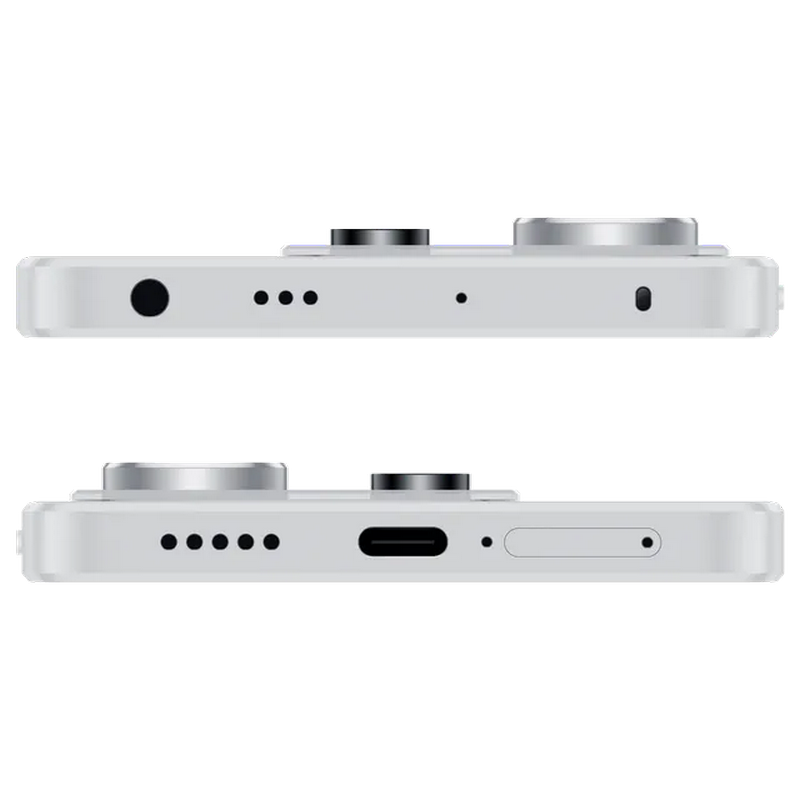 Telefon Redmi Note 13 5G 8/256GB EU Arctic White Diagonala ecranului: 6,67 ", Rezolutia ecranului: 2400x1080, Max. Rezoluția camerei: 108 MP, Cameră frontală: 16 MP, Capacitate acumulator: 5000 mAh, Chipset: Mediatek Dimensity 6080, Platformă software: Android, Grad de protecție: IP54, [6]