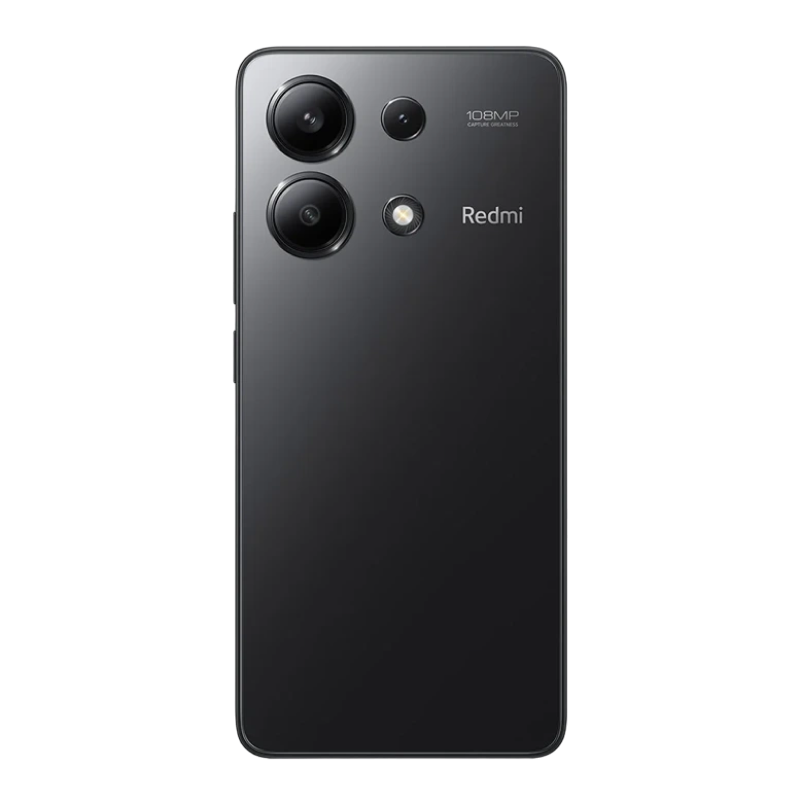 Telefon Redmi Note 13 6/128GB EU Midnight Black Diagonala ecranului: 6,67 ", Rezolutia ecranului: 2400x1080, Max. Rezoluția camerei: 108 MP, Cameră frontală: 16 MP, Capacitate acumulator: 5000 mAh, Chipset: Qualcomm SM6225 Snapdragon 685, Platformă software: Android, Grad de protecție: IP54, [7]