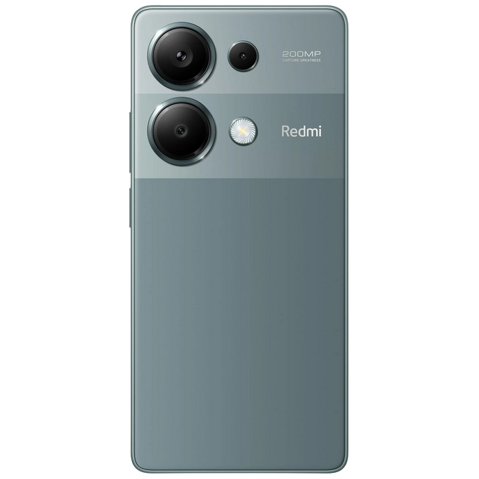 Telefon Redmi Note 13 Pro 12/512GB EU Forest Green Diagonala ecranului: 6,67 ", Rezolutia ecranului: 2400x1080, Max. Rezoluția camerei: 200 MP, Cameră frontală: 16 MP, Capacitate acumulator: 5000 mAh, Chipset: Mediatek Helio G99 Ultra, Platformă software: Android, Grad de protecție: IP54, [3]