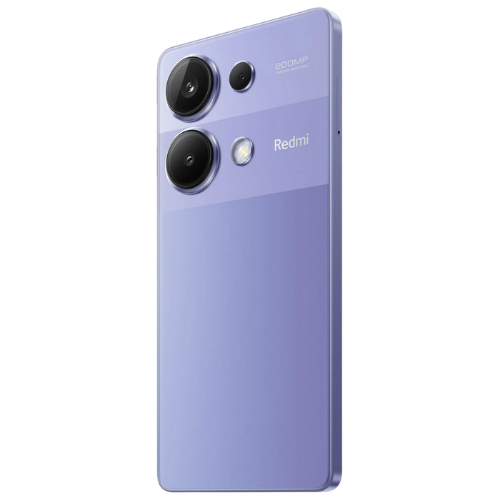 Telefon Redmi Note 13 Pro 12/512GB EU Lavender Purple Diagonala ecranului: 6,67 ", Rezolutia ecranului: 2400x1080, Max. Rezoluția camerei: 200 MP, Cameră frontală: 16 MP, Capacitate acumulator: 5000 mAh, Chipset: Mediatek Helio G99 Ultra, Platformă software: Android, Grad de protecție: IP54, [1]