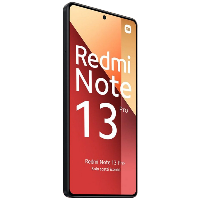 Telefon Redmi Note 13 Pro 12/512GB EU Midnight Black Diagonala ecranului: 6,67 ", Rezolutia ecranului: 2400x1080, Max. Rezoluția camerei: 200 MP, Cameră frontală: 16 MP, Capacitate acumulator: 5000 mAh, Chipset: Mediatek Helio G99 Ultra, Platformă software: Android, Grad de protecție: IP54, [6]