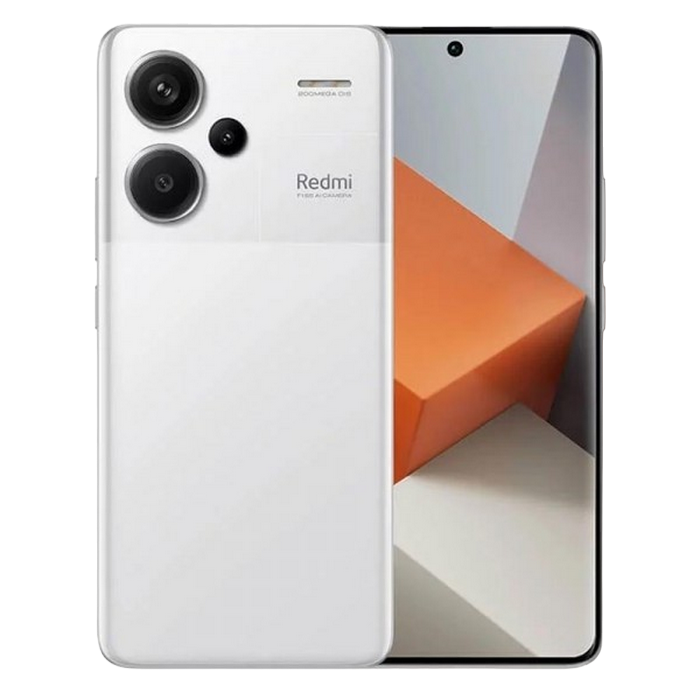Telefon Redmi Note 13 Pro+ 5G 8/256GB EU MoonLight White Diagonala ecranului: 6,67 ", Rezolutia ecranului: 2712x1220, Max. Rezoluția camerei: 200 MP, Cameră frontală: 16 MP, Capacitate acumulator: 5000 mAh, Chipset: Mediatek Dimensity 7200 Ultra, Platformă software: Android, Grad de protecție: IP68 rezistent la praf/apă, [3]