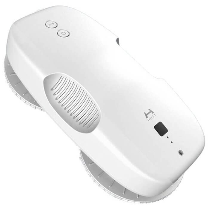 Robot de spalat geamuri HUTT DDC55 White Sursă de alimentare: Rețea, Baterie, Capacitate acumulator: 650 mAh, Caracteristici: identificarea automată a zonei de curățare, Aderența robotului la suprafață: vid [6]