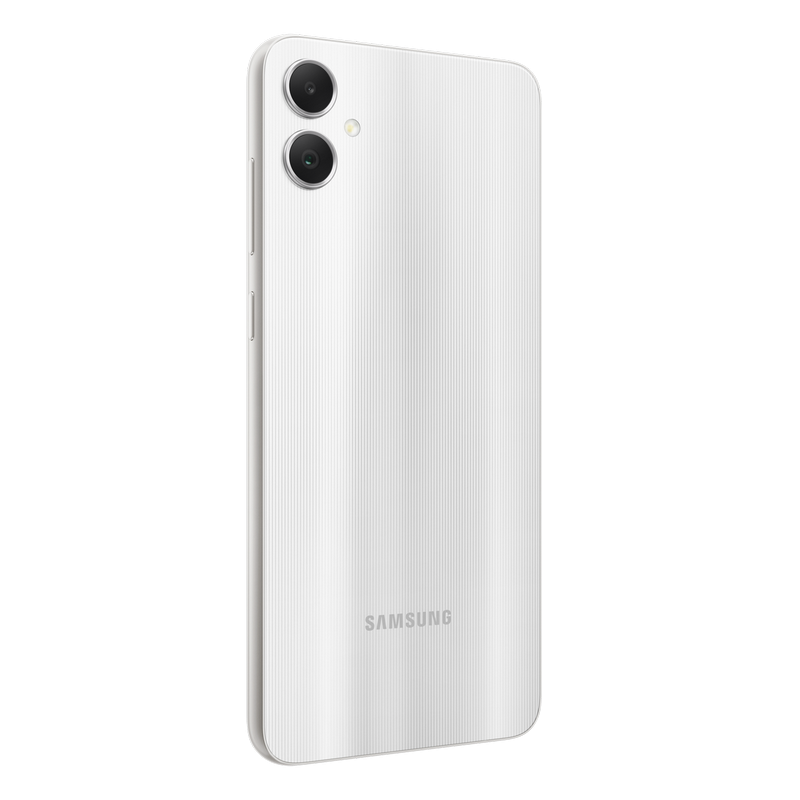 Telefon Samsung Galaxy A05 4/128Gb Silver Diagonala ecranului: 6,7 ", Rezolutia ecranului: 1600 x 720, Max. Rezoluția camerei: 50 MP, Cameră frontală: 8 MP, Capacitate acumulator: 5000 mAh, Chipset: Mediatek MT6769V/CZ Helio G85, Platformă software: Android, [4]