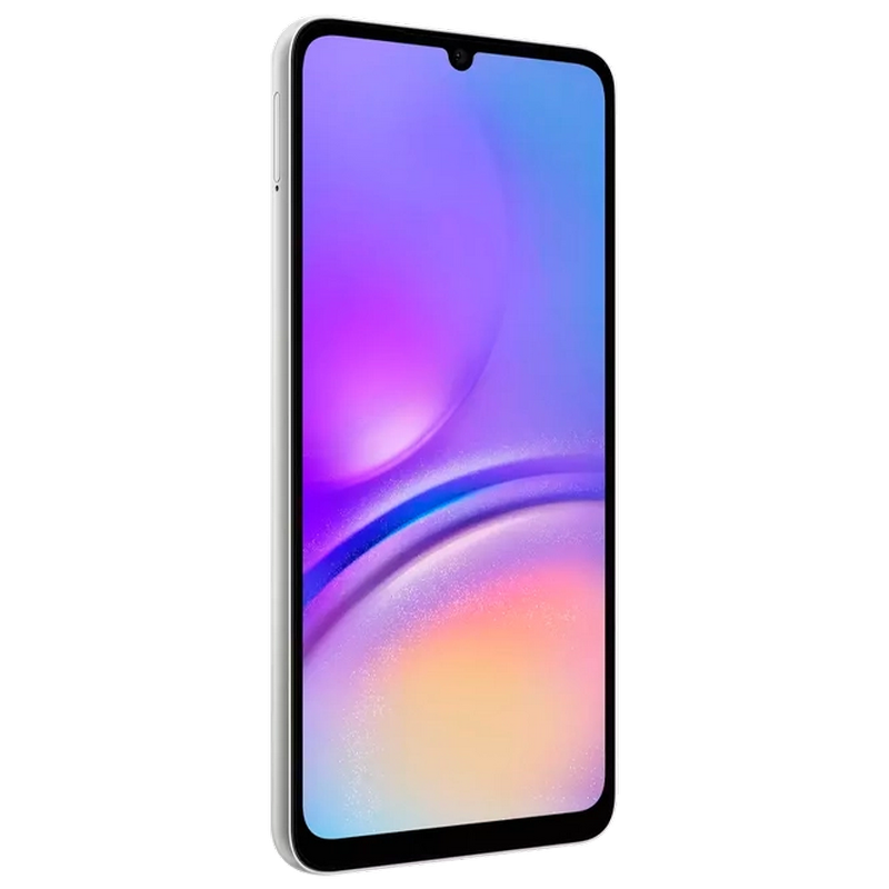 Telefon Samsung Galaxy A05 4/128Gb Silver Diagonala ecranului: 6,7 ", Rezolutia ecranului: 1600 x 720, Max. Rezoluția camerei: 50 MP, Cameră frontală: 8 MP, Capacitate acumulator: 5000 mAh, Chipset: Mediatek MT6769V/CZ Helio G85, Platformă software: Android, [7]