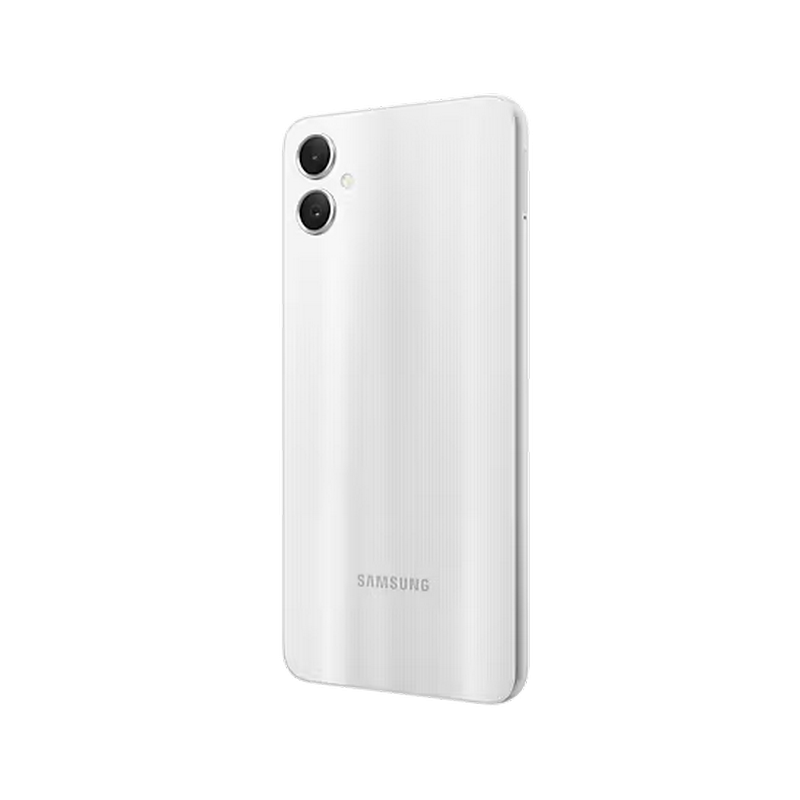 Telefon Samsung Galaxy A05 4/128Gb Silver Diagonala ecranului: 6,7 ", Rezolutia ecranului: 1600 x 720, Max. Rezoluția camerei: 50 MP, Cameră frontală: 8 MP, Capacitate acumulator: 5000 mAh, Chipset: Mediatek MT6769V/CZ Helio G85, Platformă software: Android, [17]