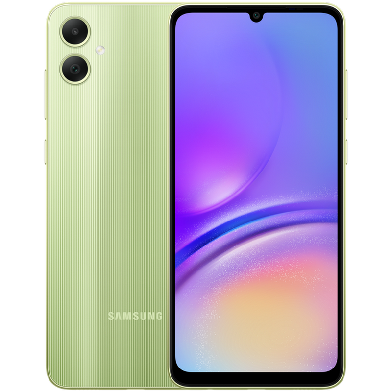 Telefon Samsung Galaxy A05 4/64Gb Light Green Diagonala ecranului: 6,7 ", Rezolutia ecranului: 1600 x 720, Max. Rezoluția camerei: 50 MP, Cameră frontală: 8 MP, Capacitate acumulator: 5000 mAh, Chipset: Mediatek MT6769V/CZ Helio G85, Platformă software: Android, [1]