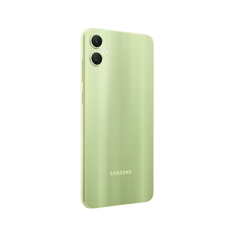 Telefon Samsung Galaxy A05 4/64Gb Light Green Diagonala ecranului: 6,7 ", Rezolutia ecranului: 1600 x 720, Max. Rezoluția camerei: 50 MP, Cameră frontală: 8 MP, Capacitate acumulator: 5000 mAh, Chipset: Mediatek MT6769V/CZ Helio G85, Platformă software: Android, [6]