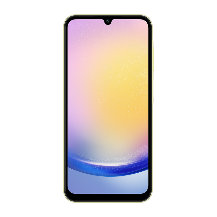 Telefon Samsung Galaxy A25 5G 6/128Gb Yellow Diagonala ecranului: 6,5 ", Rezolutia ecranului: 2340x1080, Max. Rezoluția camerei: 50 MP, Cameră frontală: 13 MP, Capacitate acumulator: 5000 mAh, Chipset: Exynos 1280, Platformă software: Android, [3]