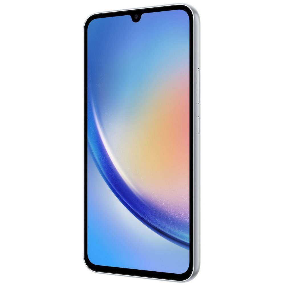 Telefon Samsung Galaxy A34 5G 8/256Gb Silver Diagonala ecranului: 6,6 ", Rezolutia ecranului: 2400x1080, Max. Rezoluția camerei: 48 MP, Cameră frontală: 13 MP, Capacitate acumulator: 5000 mAh, Chipset: MediaTek MT6877, Platformă software: Android, Grad de protecție: IP67 rezistent la praf/apă, [6]