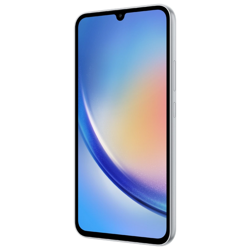 Telefon Samsung Galaxy A34 5G 8/256Gb Silver Diagonala ecranului: 6,6 ", Rezolutia ecranului: 2400x1080, Max. Rezoluția camerei: 48 MP, Cameră frontală: 13 MP, Capacitate acumulator: 5000 mAh, Chipset: MediaTek MT6877, Platformă software: Android, Grad de protecție: IP67 rezistent la praf/apă, [7]
