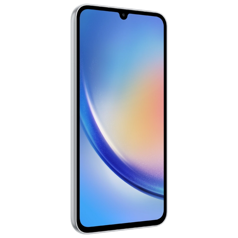 Telefon Samsung Galaxy A34 5G 8/256Gb Silver Diagonala ecranului: 6,6 ", Rezolutia ecranului: 2400x1080, Max. Rezoluția camerei: 48 MP, Cameră frontală: 13 MP, Capacitate acumulator: 5000 mAh, Chipset: MediaTek MT6877, Platformă software: Android, Grad de protecție: IP67 rezistent la praf/apă, [17]