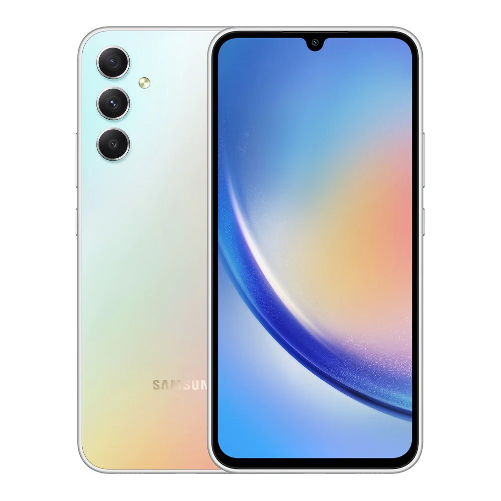 Telefon Samsung Galaxy A34 5G 8/256Gb Silver Diagonala ecranului: 6,6 ", Rezolutia ecranului: 2400x1080, Max. Rezoluția camerei: 48 MP, Cameră frontală: 13 MP, Capacitate acumulator: 5000 mAh, Chipset: MediaTek MT6877, Platformă software: Android, Grad de protecție: IP67 rezistent la praf/apă, [8]