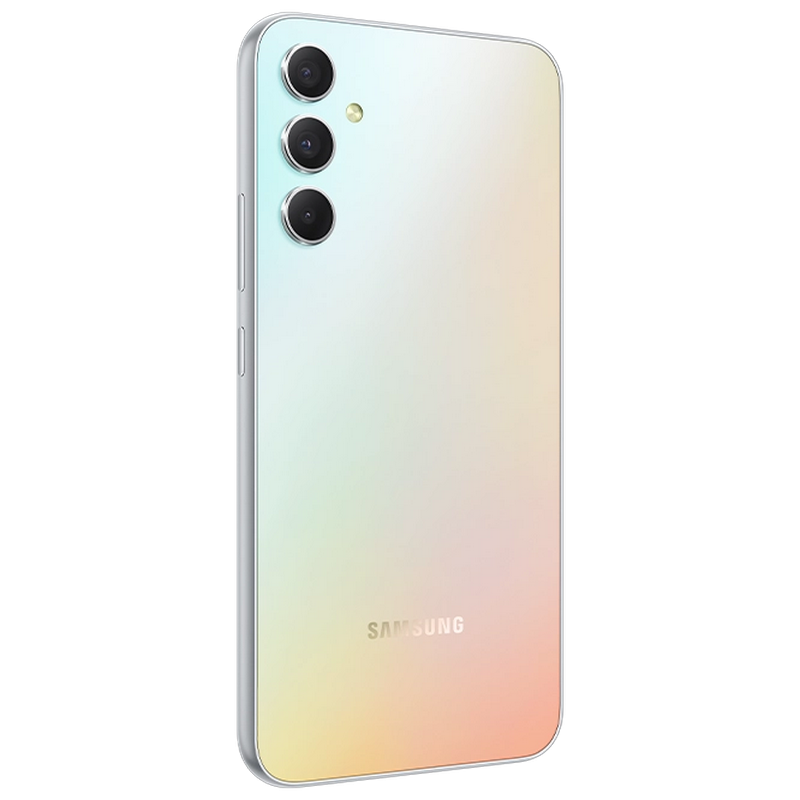 Telefon Samsung Galaxy A34 5G 8/256Gb Silver Diagonala ecranului: 6,6 ", Rezolutia ecranului: 2400x1080, Max. Rezoluția camerei: 48 MP, Cameră frontală: 13 MP, Capacitate acumulator: 5000 mAh, Chipset: MediaTek MT6877, Platformă software: Android, Grad de protecție: IP67 rezistent la praf/apă, [12]