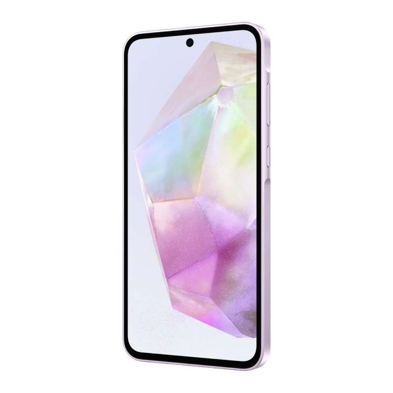 Telefon Samsung Galaxy A35 5G 6/128GB Light Violet Diagonala ecranului: 6,6 ", Rezolutia ecranului: 2340x1080, Max. Rezoluția camerei: 50 MP, Cameră frontală: 13 MP, Capacitate acumulator: 5000 mAh, Chipset: Exynos 1380, Platformă software: Android, Grad de protecție: IP67 rezistent la praf/apă, [2]