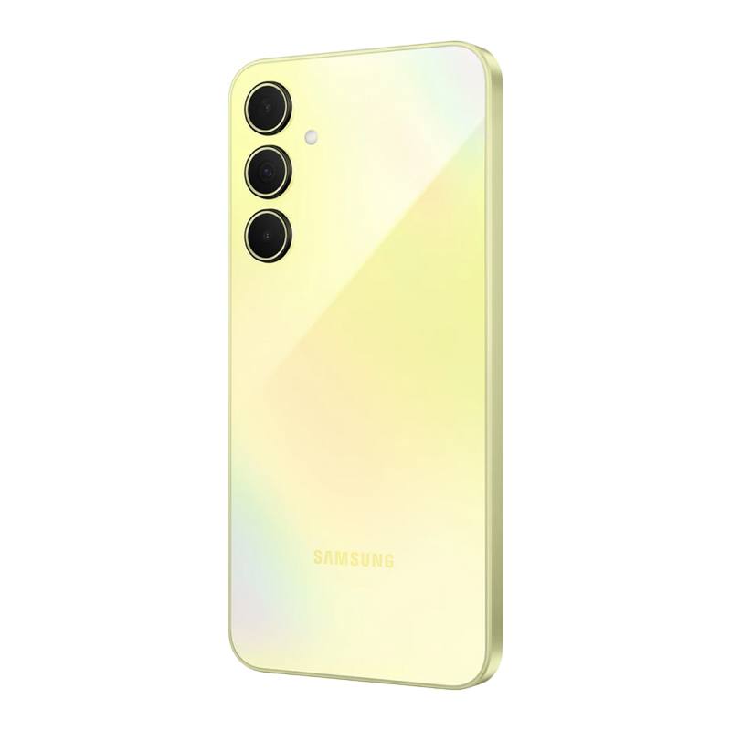 Telefon Samsung Galaxy A35 5G 6/128GB Yellow Diagonala ecranului: 6,6 ", Rezolutia ecranului: 2340x1080, Max. Rezoluția camerei: 50 MP, Cameră frontală: 13 MP, Capacitate acumulator: 5000 mAh, Chipset: Exynos 1380, Platformă software: Android, Grad de protecție: IP67 rezistent la praf/apă, [8]