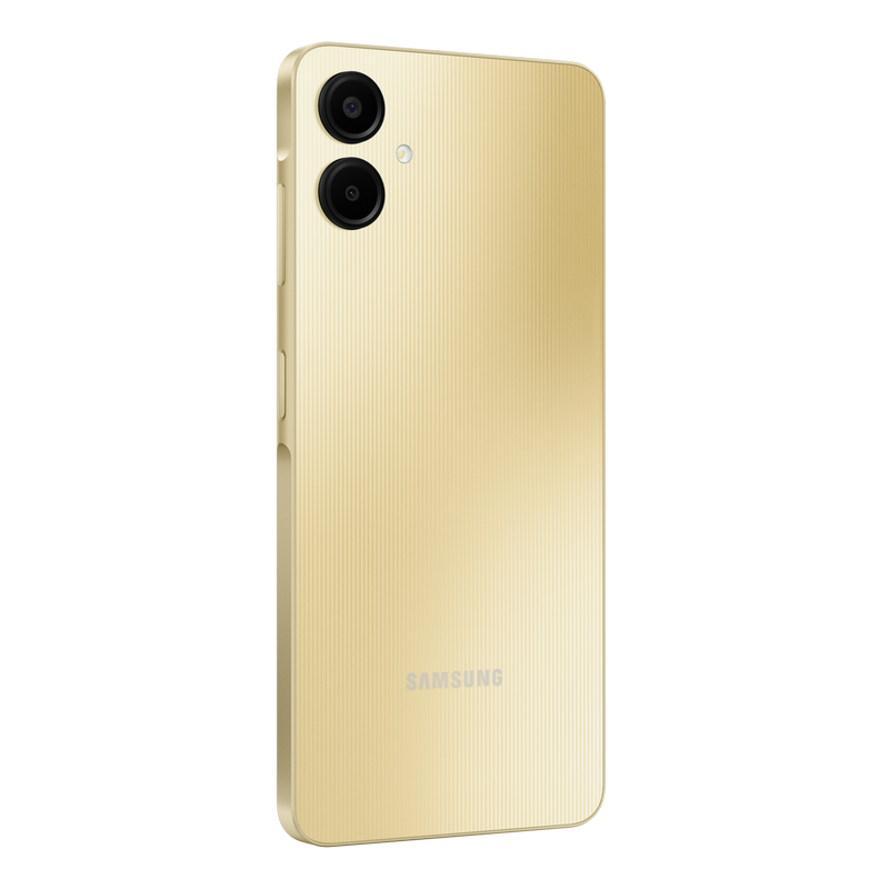Telefon Samsung Galaxy A06 4/128Gb Gold Diagonala ecranului: 6,7 ", Rezolutia ecranului: 1600 x 720, Max. Rezoluția camerei: 50 MP, Cameră frontală: 8 MP, Capacitate acumulator: 5000 mAh, Chipset: Mediatek Helio G85, Platformă software: Android, [3]