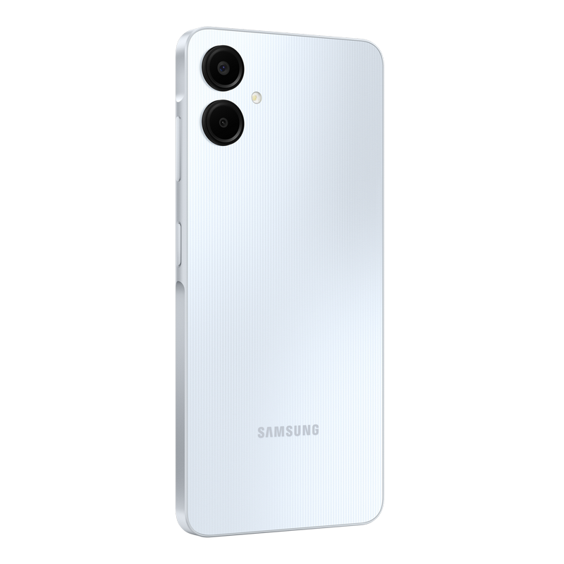 Телефон Samsung Galaxy A06 4/128Гб Light Blue Диагональ экрана: 6,7 ", Разрешение экрана: 1600 x 720, Макс. разрешение камеры: 50 MP, Фронтальная камера: 8 MP, Ёмкость аккумулятора: 5000 mAh, Чипсет: Mediatek Helio G85, Программная платформа: Android, [7]