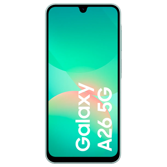 Телефон Samsung Galaxy A26 5G 8/256Гб Light Green Диагональ экрана: 6,7 ", Разрешение экрана: 2340x1080, Макс. разрешение камеры: 50 MP, Фронтальная камера: 13 MP, Ёмкость аккумулятора: 5000 mAh, Чипсет: Exynos 1380, Программная платформа: Android, Степень защиты: IP67 пыле/водостойкий, [4]