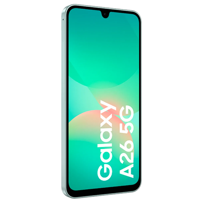 Телефон Samsung Galaxy A26 5G 8/256Гб Light Green Диагональ экрана: 6,7 ", Разрешение экрана: 2340x1080, Макс. разрешение камеры: 50 MP, Фронтальная камера: 13 MP, Ёмкость аккумулятора: 5000 mAh, Чипсет: Exynos 1380, Программная платформа: Android, Степень защиты: IP67 пыле/водостойкий, [2]