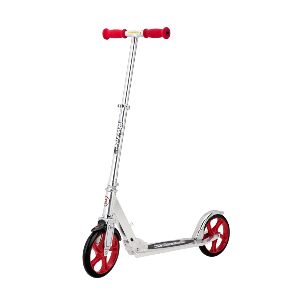 Роликовый самокат Razor A5 Lux, серебристо-красный [1]