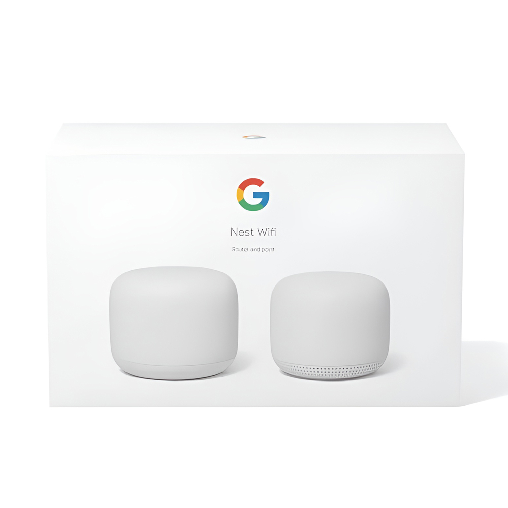 Google Nest WiFi Router and Point (2 pack) White [4]
