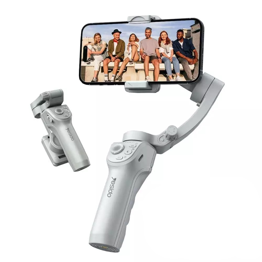 Да, Stabilizatorul gimbal pentru telefon Yesido 360 Ai Auto Face Tracking (SF18), alb. [2]